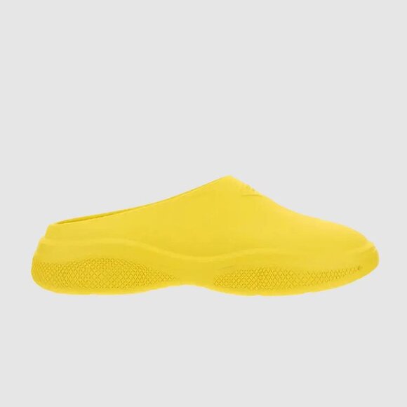 PRADA Men's Foam Rubber Mule Size IT46 In Yellow - Picture 1 of 8
